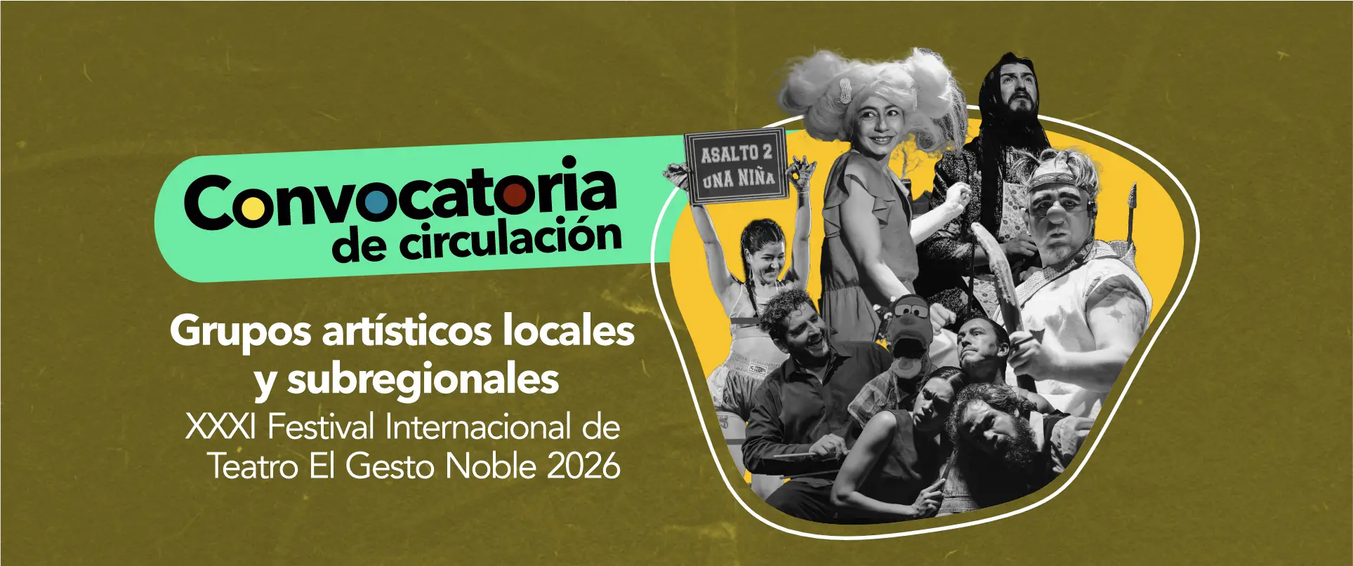 Convocatoria de circulación artística en el FIT El Gesto Noble 2026