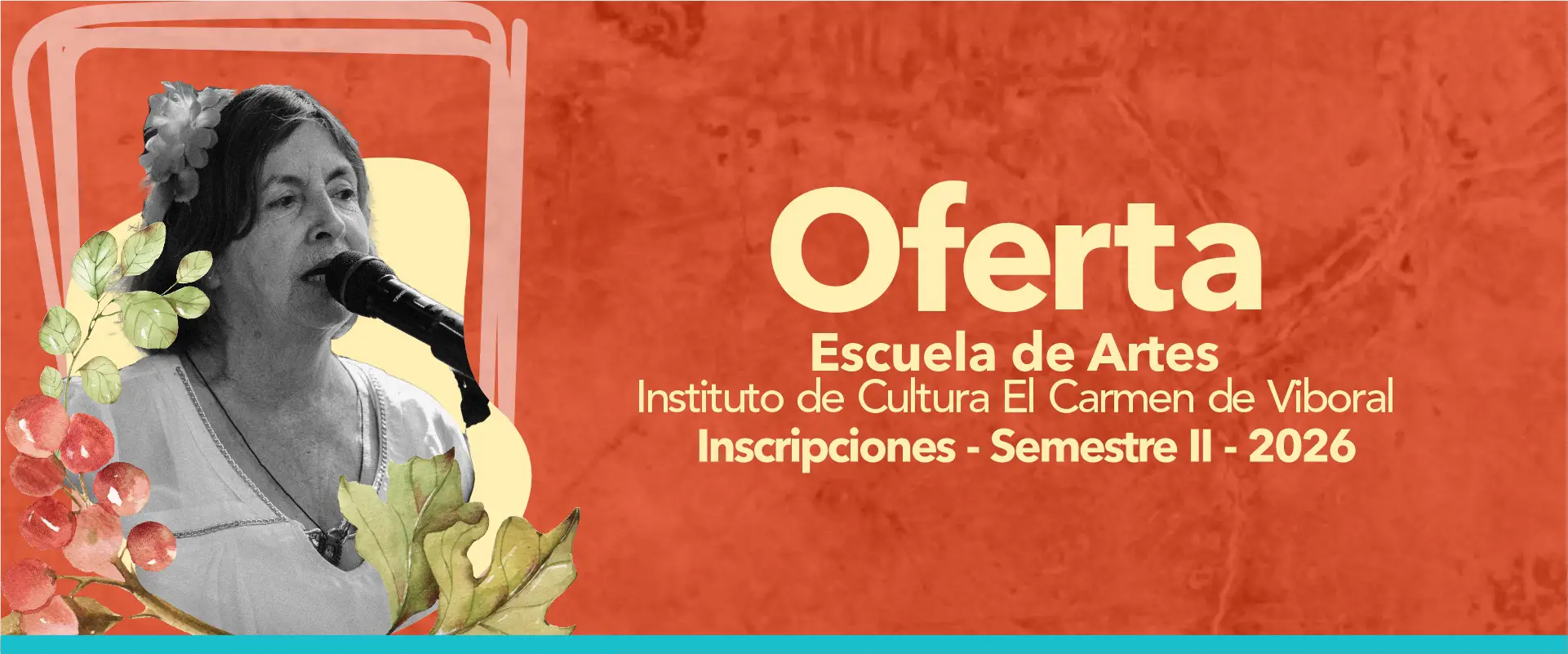 Oferta de Talleres Escuela de Artes 2026 – Segundo Semestre
