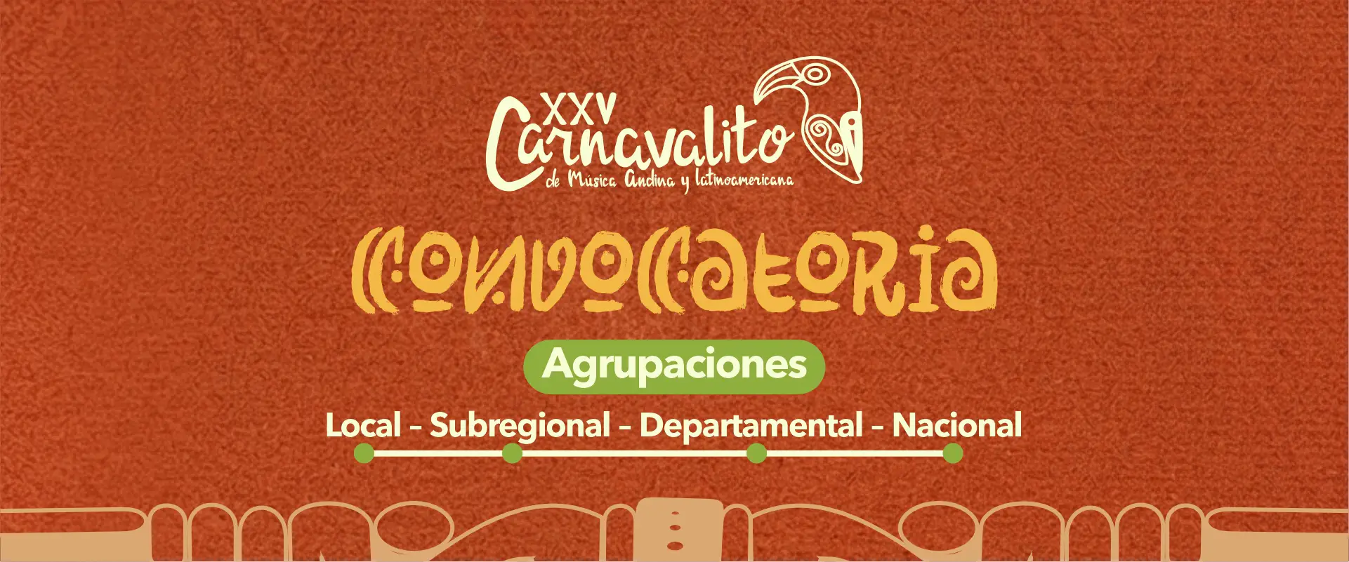 Convocatoria para agrupaciones musicales XXV Carnavalito de Música Andina y Latinoamericana 2026